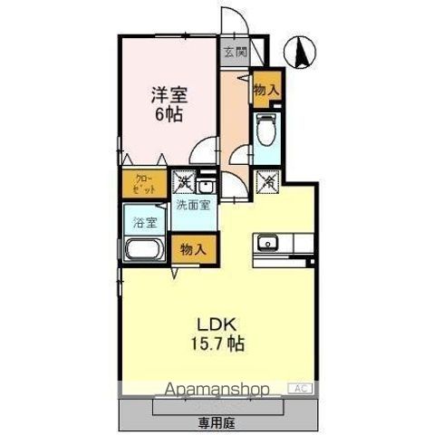 ローズコート歌の森 Aの間取り写真