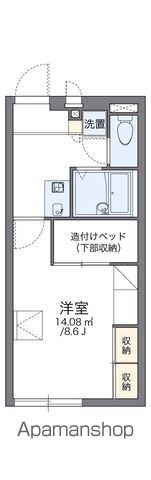 レオパレスグレース扇台の間取り写真