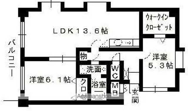 イーストコート箱崎の間取り