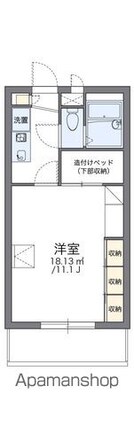 レオパレスエスポワール[1K/26.49m2]の間取図