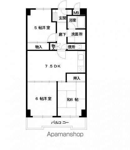 東邦マンションの間取り写真