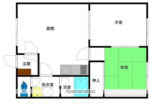 マンションゴールドの間取り写真