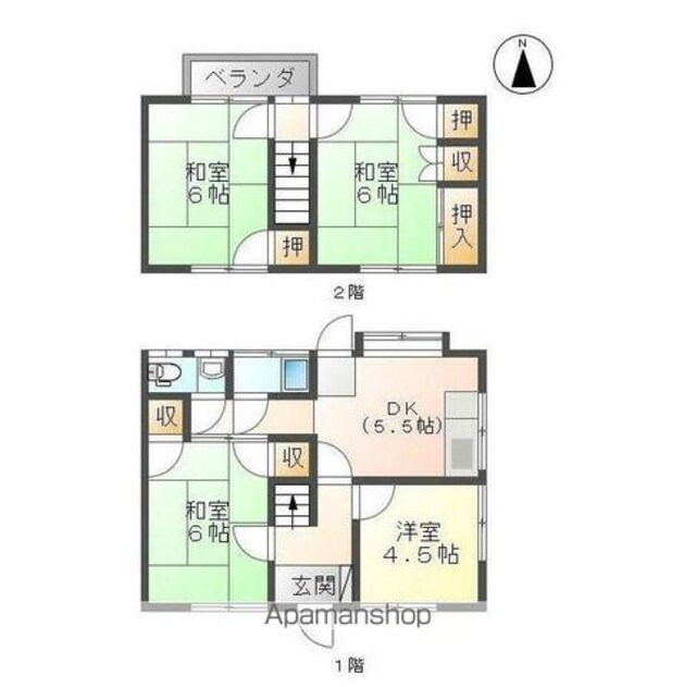 香川県高松市木太町[4K/66.25m2]の間取図
