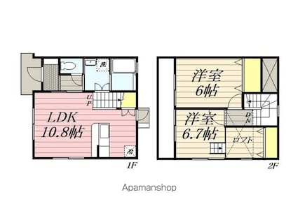 パーフン・デラ・ルーンⅢ[2LDK/57.07m2]の間取図