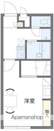 レオパレスエスポワール[1K/22.7m2]の間取図
