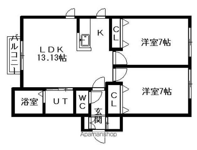 オランジュ元町の間取り写真