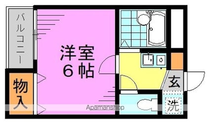 東京都杉並区堀ノ内３丁目[1K/18m2]の間取図