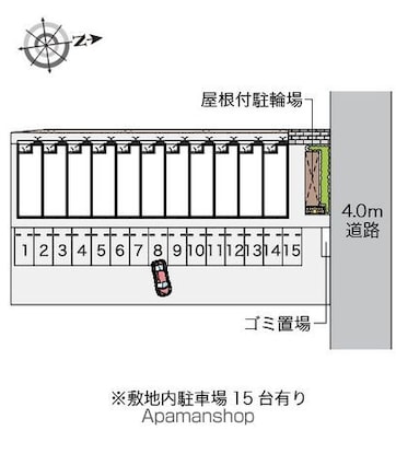 レオネクスト今江さくら　Ⅷ[1K/28.02m2]の配置図