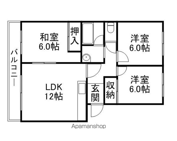 アステル西野の間取り写真