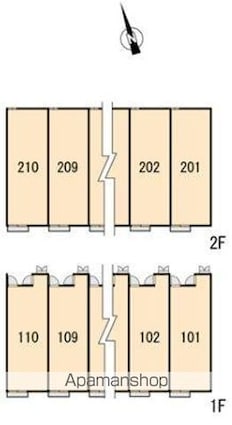 レオパレスＫ＆Ｓ[1K/23.61m2]の配置図