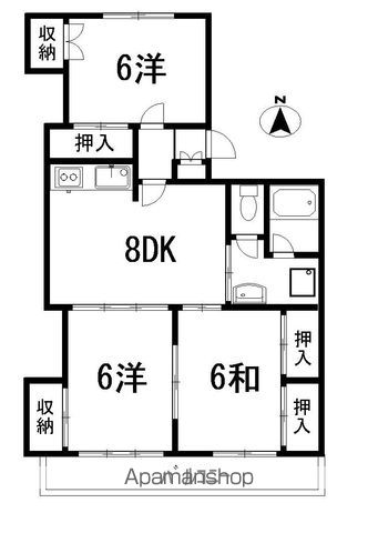 パークサイド葛島の間取り写真