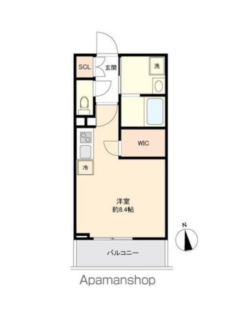 Ｌｉｖｅ　Ｃａｓａ上野[1R/25.18m2]の間取図