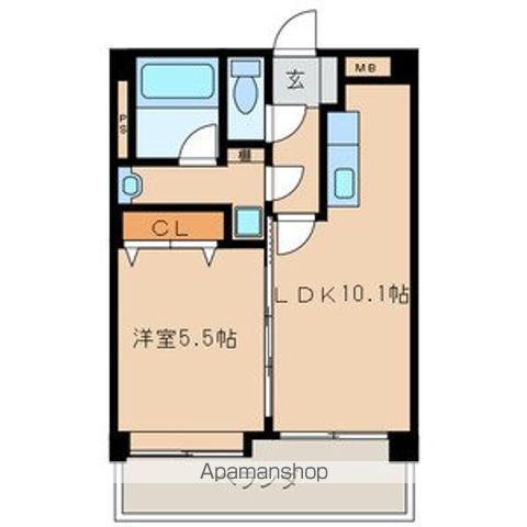 【福岡市東区唐原のマンションの間取り】