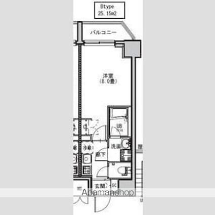 ＳーＲＥＳＩＤＥＮＣＥ両国ａｖｅｎｕｅ[1K/25.15m2]の間取図