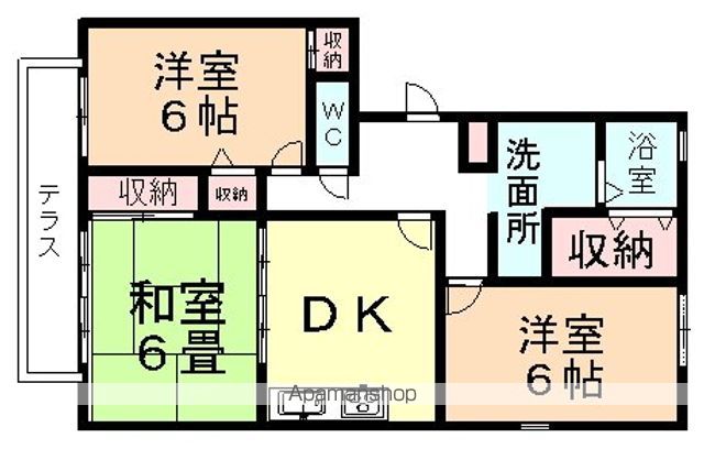 あおばハイツの間取り写真