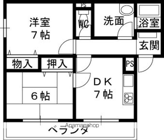 ヴィラージュ城北の間取り写真