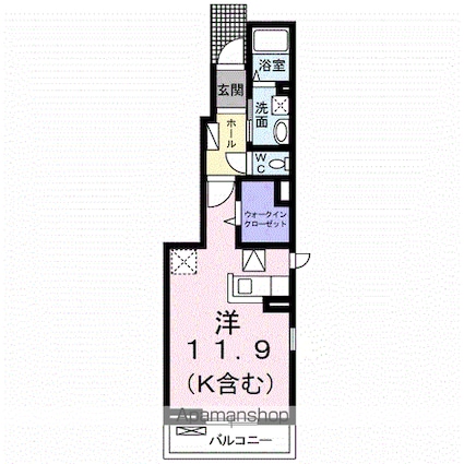 パレットＤ[1R/32.94m2]の間取図