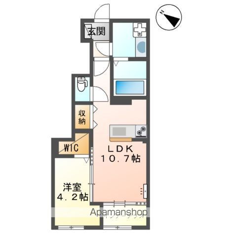 熊本市東区新外アパートの間取り写真