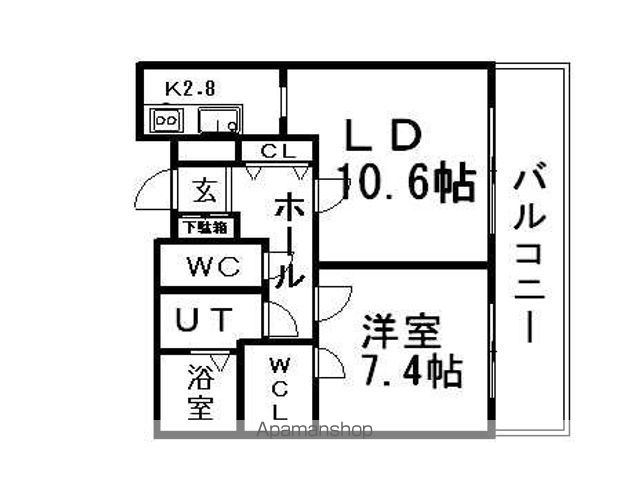 ビッグパレス南5条の間取り写真