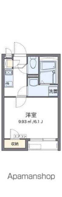 クレイノエミネンス[1K/20.62m2]の間取図