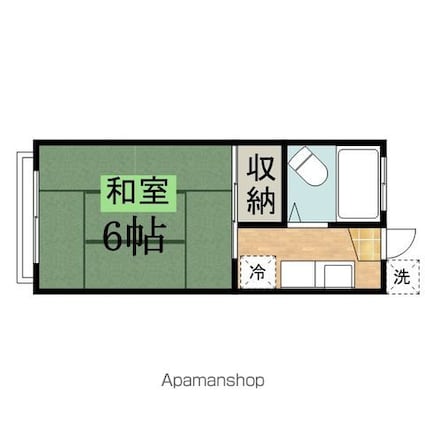 コーポエイト[1K/19m2]の間取図