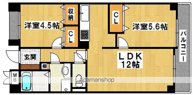 プライムハイツ南花田の間取り写真