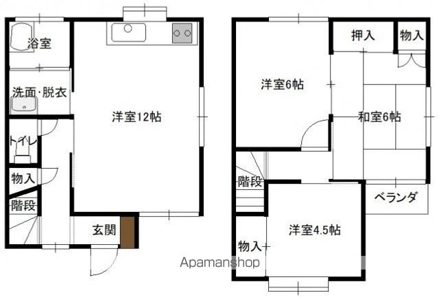 小見山棟割の間取り写真