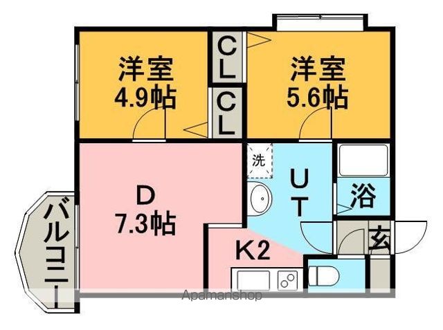 クリスタルハイツRIIの間取り写真