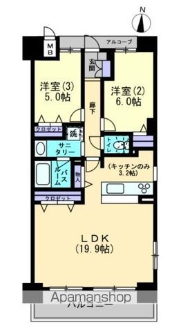 アルファスマート市駅西の間取り写真