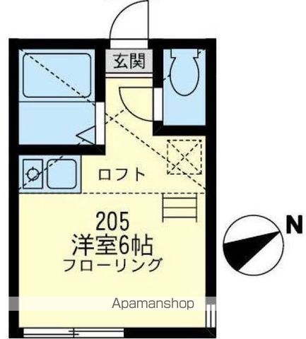 【ユナイト横浜オリヴェイラの間取り】