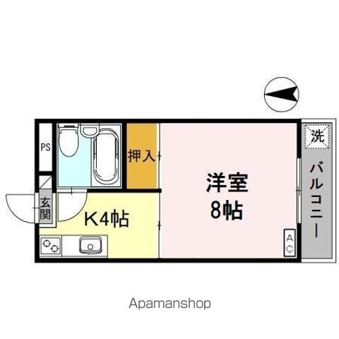 西浦マンションの間取り写真