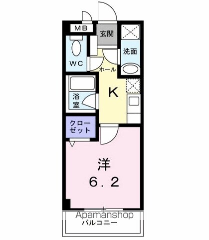 【東大和市蔵敷のアパートの間取り】