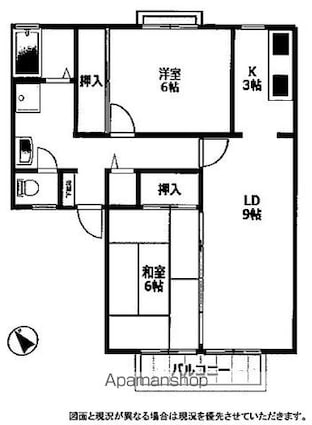 サンガーデン南草津[2LDK/59.32m2]の間取図
