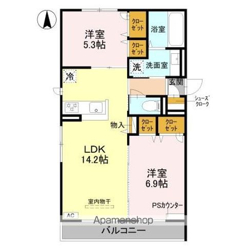 ルコアン堀川今宮の間取り写真