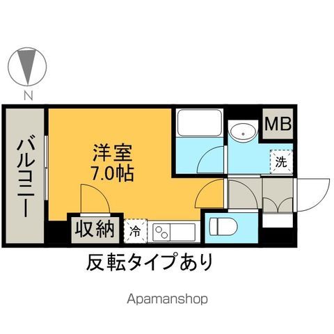スクエア・アパートメントの間取り写真