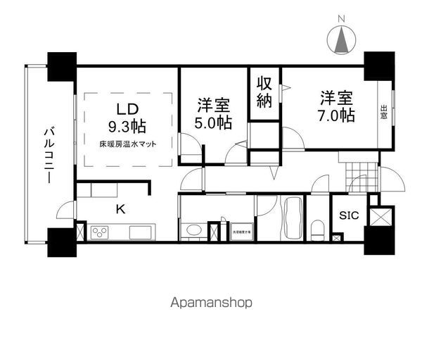 アルファステイツ岡山駅前の間取り写真