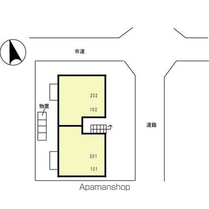 メゾン大畑[3LDK/70.46m2]の配置図