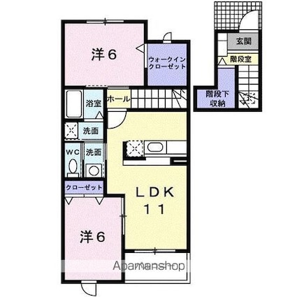 サンシャイン２１[2LDK/60.17m2]の間取図