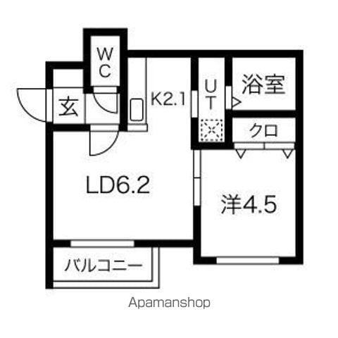 CHAMBRE東札幌の間取り写真