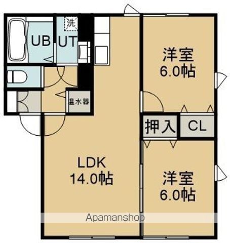 プランドール桔梗の間取り写真