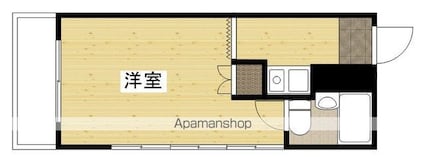 サンローレル船越[1R/18m2]の間取図
