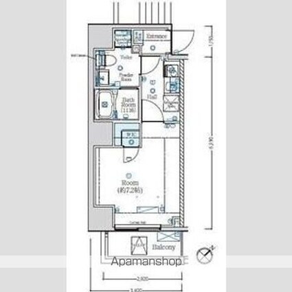 ＭＡＸＩＶ常盤台ＴＲＥ[1K/25.39m2]の間取図
