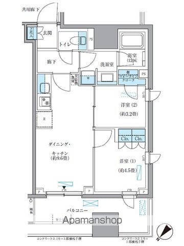 パークアクシス東日本橋の間取り