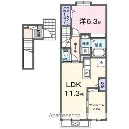 Ｏａｋ・Ｓｅｒｉｏ[1LDK/50.74m2]の間取図