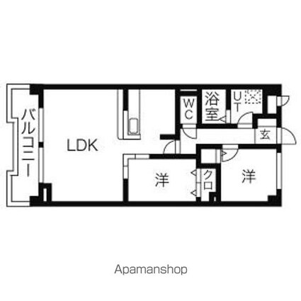 リーブル御器所[2LDK/58.86m2]の間取図