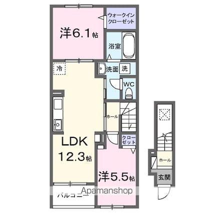 ＧＲＥＥＮＡＷＡＹⅡ[2LDK/59.16m2]の間取図