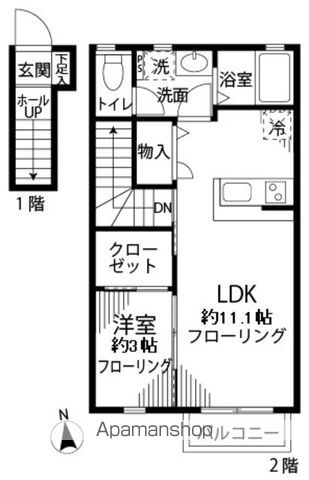 【クレール千歳船橋の間取り】