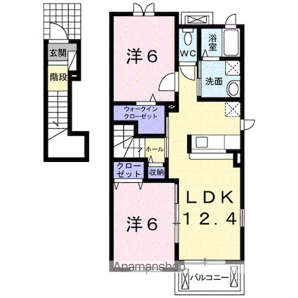 Ｓａｒａｉ和[2LDK/58.75m2]の間取図