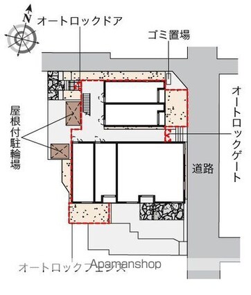 レオネクストアイランド[1K/27m2]の配置図