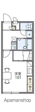 香川県高松市香川町大野[1K/23.18m2]の間取図
